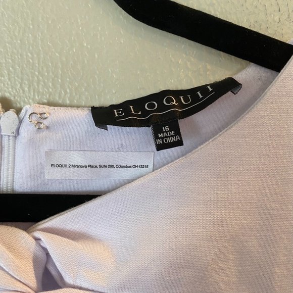 NWT Eloquii Twist Front Sheath Dress White Size 16 - Picture 6 of 7